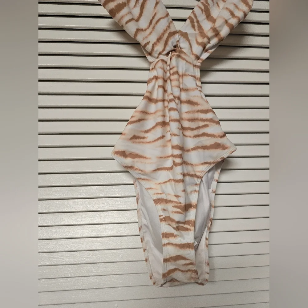 Forever 21 - Tie Dye Cut-Out One-Piece Bathing Suit